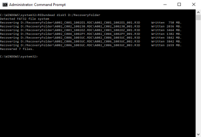 Recovery Folder Prompt